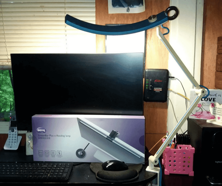 e Reading LED Task Lamp BenQ ScreenBar Plus Review Amy Aron s